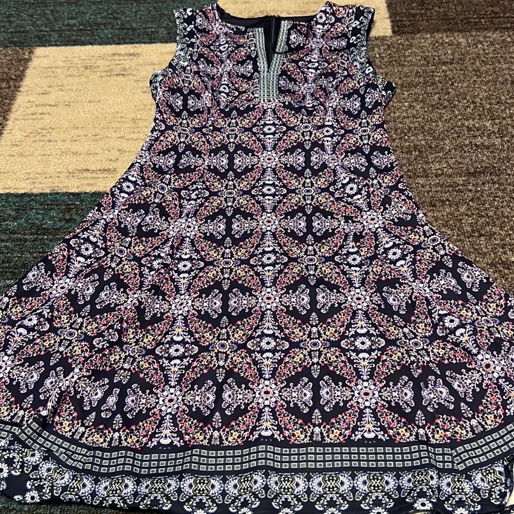 Liz Claiborne Multicolor Size 4 Sleeveless Dress